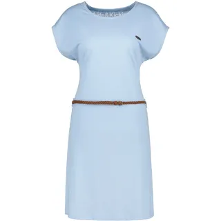 Blusenkleid ALIFE & KICKIN, Damen, Gr. M, Normalgrößen, polar ice melange, 65% Baumwolle, 35% Polyester, Rundhals, Kleider Blusenkleid