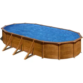 Gre Pacific oval Pool Set 4-tlg. 610 x 375 x 120 cm inkl. Sandfilteranlage