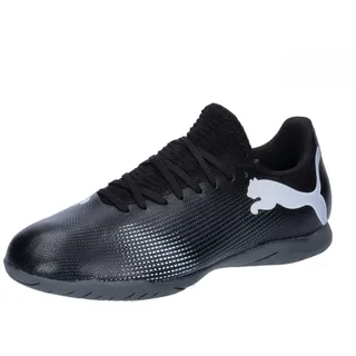 Future 7 Play It Jr Soccer Shoe, Puma Black Puma White, 32.5 EU