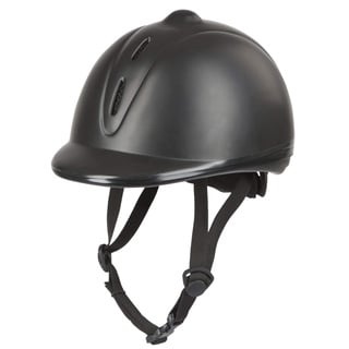 Covalliero Kinder Helm Reithelm Econimo VG1 Schwarz, 52-55 cm