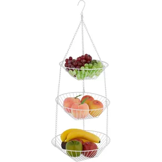 Relaxdays Obstkorb 28 x 28 x 73 cm,