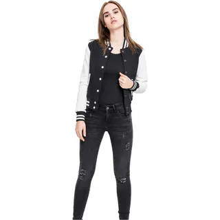 Urban Classics 2-Tone College Frauen Collegejacke schwarz/weiß