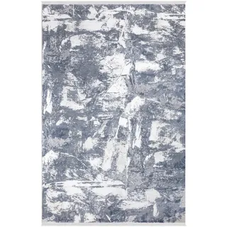 Webteppich , Blau, Weiß , Textil , Vintage , rechteckig , 160x230 cm , für Fußbodenheizung geeignet, in verschiedenen Größen erhältlich, pflegeleicht , Teppiche und Böden, Teppiche, Webteppiche