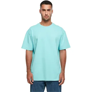 Build Your Brand Herren T-Shirt Heavy Oversize Tee, Basic T-Shirt für Männer, Oversized Fit, Baumwolle, XL, berylblue