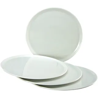 CreaTable Pizzateller 33 cm weiß 4er Set