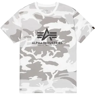 Alpha Industries Basic T-Shirt weiß camo 3XL