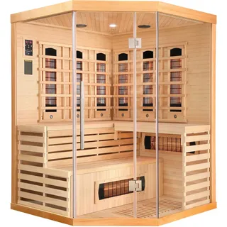 SANOTECHNIK Infrarotkabine Deluxe 3-4 Pers. 150x150x200 cm