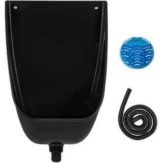 Düvkori®, Kunststoff-Urinflasche für Männer, schwarz, tragbares Urinal, Outdoor-Toilette, wasserloses Urinal, Urintrenner, groß, für Badezimmer und unterwegs