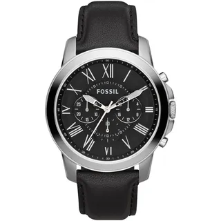 Fossil Grant Quarz Leder 44 mm FS4812
