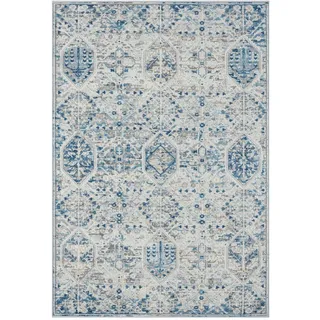 XXXL FLACHWEBETEPPICH Blau, Beige - 160x230 cm