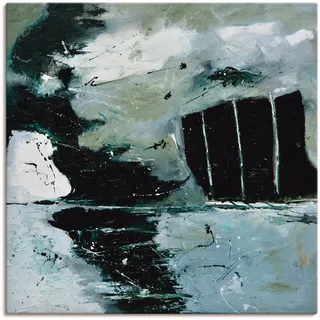 Artland Leinwandbild »Abstrakt XVI« Gegenstandslos 1 Stk. tlg. auf Keilrahmen gespannt, schwarz