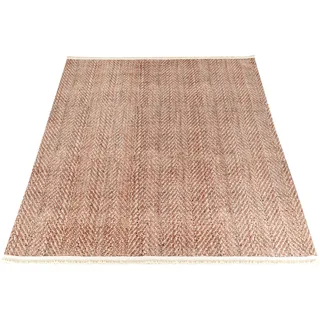 Sehrazat Teppich »EFE 1075«, rechteckig, 5 mm Höhe, Wohnzimmer, Flachwebteppich, Scandi Style Sehrazat beige B: 160 cm   1 St.