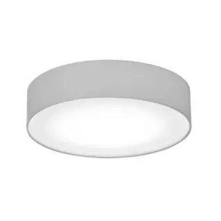 Brumberg 58216780 LED-Anbauleuchte weiss, mit Stoffschirm hellgrau und Opalglas, 1 x LED 35 W, 3. IP20