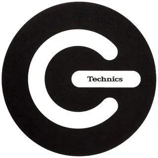 Magma 60671 Technics Slipmat On Off, schwarz, weiß