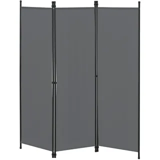 [en.casa] Sichtschutz Huesca , Dunkelgrau , Metall , 150x2 cm , Sonnenschutz, Sichtschutz
