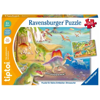 Ravensburger Puzzle Puzzle für kleine Entdecker: Dinosaurier 12 Teile