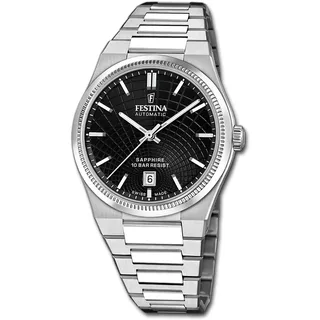 Festina Herrenuhr Swiss Made Armbanduhr Edelstahl silber UF20083/4