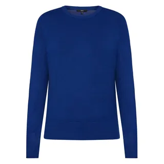 Zero Rundhalspullover "Feinstrickpullover mit Stehkragen", sodalite blau