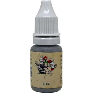 REACH-konforme Sailor Jerry Tattoofarbe, Grau, 10 ml, MADE IN GERMANY und mit Zertifikat, Tätowierfarbe, Tattoo Ink