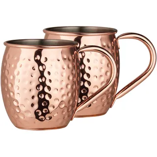 Novel Moscow Mule 2ER Set , Kupferfarben , Metall , 550 ml , Lfgb , Gläser, Gläsersets