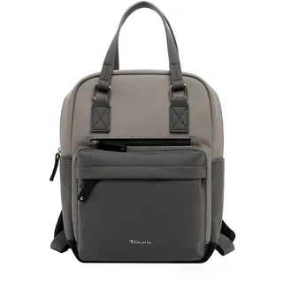 Rucksack TAMARIS "Rucksack TAS Gianna", Damen, Gr. B/H/T: 31cm x 34cm x 17cm, grau (taupe 900), Obermaterial: 60% Polyurethan PU. 40% Polyester PES., Rucksäcke Rucksack