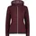 Woman Jacket FIX Hood Burgundy-Bianco 46