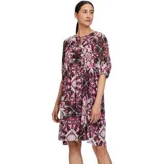 Cartoon Damen Casual-Kleid mit Print Lilac/Dark Red,44