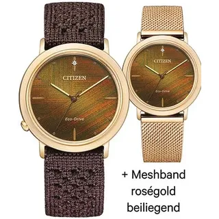 Citizen Solaruhr Armbanduhr, Damenuhr, Saphirglas, grau