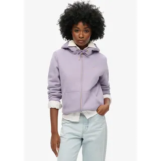 Superdry Kapuzensweatjacke »ESSENTIAL BORG LINED ZIP HOOD« Superdry Brassica Lilac S