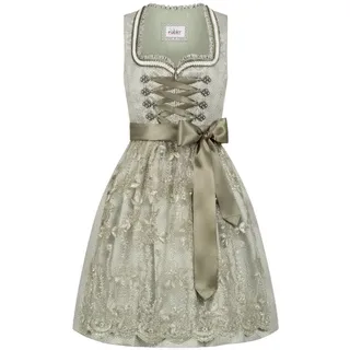 Dirndl NÜBLER "Dirndl mini Vivian", Damen, Gr. 36, EURO, grün, Obermaterial: 100% Polyester PES., Kleider Dirndl