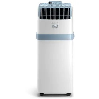 De'Longhi Pinguino Compact ES72 YOUNG, Mobiles Klimagerät, 8.300 BTU/h, für Räume bis zu 60m3, Entfeuchtungsfunktion, 24-Stunden-Timer, Energieeffizienzklasse A, Weiß