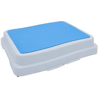 Trittstufe stapelbar weiß - 50 x 40 cm - Antirutsch Badezimmer Tritthocker | - Dusche Einstiegshilfe BadeAufstiegshocker Hochstufe Stufenhocker rutschfest für Senioren und Kinder