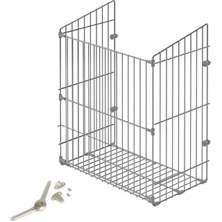 Emuca - Wäschekorb Wäsche für Modul 450mm, Wäscheschrank mit ausklappbarem, Verchromt, Stahl
