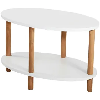 [en.casa] Højreby Weiß Buche 70 x 44 x 43 cm