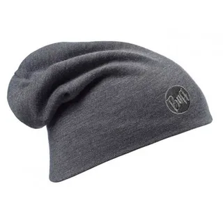 Buff Merino Heavyweight Beanie Solid grau