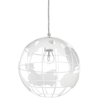 Relaxdays Hängeleuchte Kugel Weiß