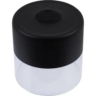 Lampenschirm Roma transparent schwarz niedrig 12 cm – stilvoller Glaslampenschirm für moderne Beleuchtung