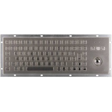 Bild IPC Keyboard 02 IP65 NEMA 4X Kabelgebunden Tastatur Deutsch, QWERTZ Silber mit Trackball, Mau