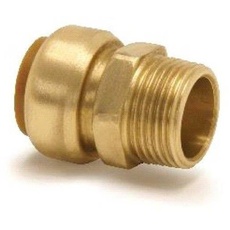 Broen Straight male connector. push-fit x bsp taper male thread 15 * 1/2