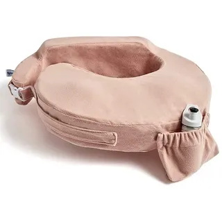 My Brest Friend Deluxe Nursing Pillow for Breastfeeding & Bottle Feeding, Enhanced Posture Support, Double Straps & Removable Extra Soft Slipcover, Soft Rose