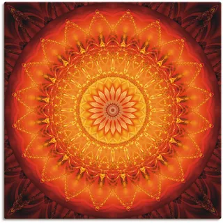 Artland Wandbild »Mandala Energie 1«, Muster, (1 St.), als Leinwandbild, Poster, Wandaufkleber in verschied. Größen Artland orange