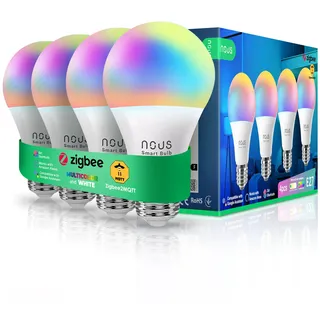 Nous Smart Glühbirne 4X NOUS P3Z 9W E27 RGB 2700-6500K 4 St.