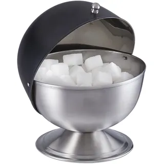 Relaxdays Zuckerdose, , Multicolor , Metall , 15.5 cm, , Küchenzubehör, Vorratsbehälter, Zuckerdosen