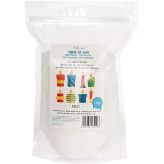 Materialix Paraffinwachs für Kerzen - Verschiedene Größen - Kerzenwachs, Wachsgranulat pastillen, Kerzenwachs zum gießen (1kg), Unparfümiert