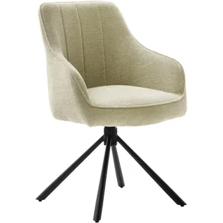 MCA Furniture Esszimmerstuhl KASAMA gepolstert khaki 2er Set