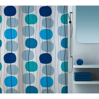 Spirella Duschvorhang Mobile 180 x 200 cm blau