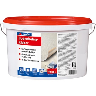 Baufan Bodenbelag-Kleber 10kg für PVC Teppichböden CV-Beläge