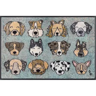 wash+dry FUßMATTE , Multicolor , Textil , Hund , rechteckig , 50x75 cm , Oeko-Tex® Standard 100 , Teppiche und Böden, Schmutzfangmatten, Fußmatten