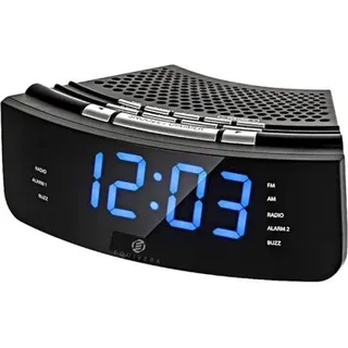 DAB-Radiowecker mit Netzstrom und Weckerfunktion Schwarz - Schwarz