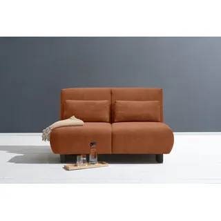 Schlafsofa ELL + ELL "Minou", orange (terra), B:145cm, Sofas, Schlafsofa